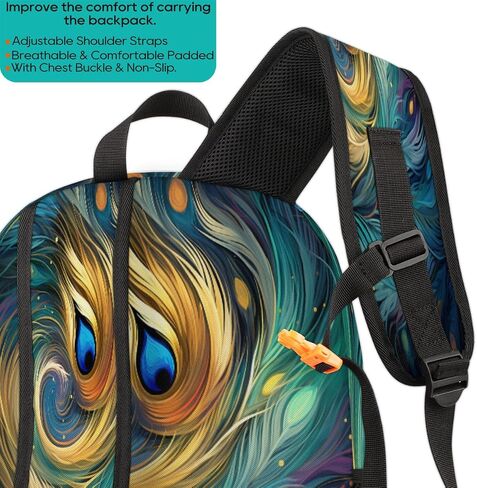 School Backpack for Boys Girls, Bonjour Paris Eiffel Tower Elementary School Bags Colorful Eiffel Tower Lightweight Bookbag Laptop Backpack Casual Daypack Rucksack for Kids Teens in Saudi Arabia