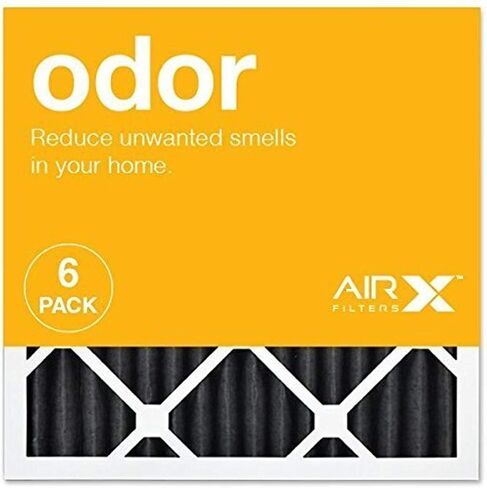 فلتر هواء AIRx ODOR 16x25x1 MERV 8 مصنوع من الكربون - صنع في الولايات المتحدة الأمريكية - صندوق مكون من 6 قطع in Kuwait