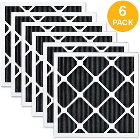 فلتر هواء AIRx ODOR 16x25x1 MERV 8 مصنوع من الكربون - صنع في الولايات المتحدة الأمريكية - صندوق مكون من 6 قطع in Kuwait