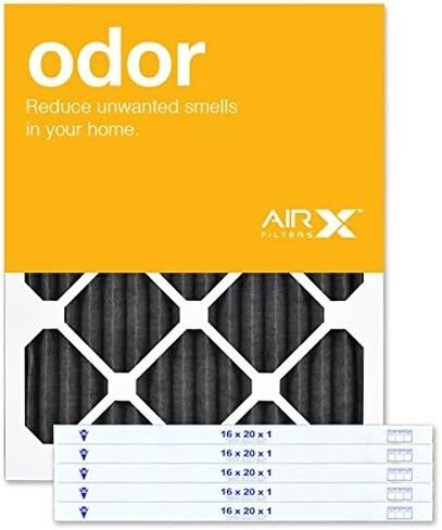 فلتر هواء AIRx ODOR 16x25x1 MERV 8 مصنوع من الكربون - صنع في الولايات المتحدة الأمريكية - صندوق مكون من 6 قطع in Kuwait