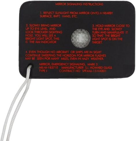 MIL-M-18371E Emergency Signal Mirror, Mark 3, Military Issue in Saudi Arabia