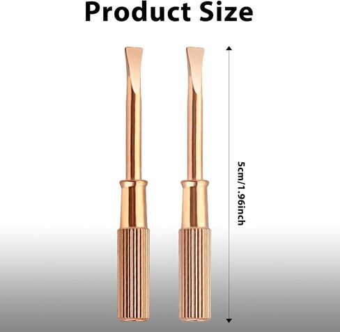 2pcs Bracelet Screwdriver Titanium Steel Mini Screw Driver Jewelry Repair Tools slotted screwdriver for Love Bracelet Bracelet Repair Screwdriver Tools, Gold + Rose Gold in Saudi Arabia