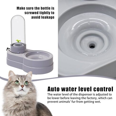 Pet Water Dispenser Station, 580ml/20oz Pet Water Feeder Automatic Water Drinking Fountain Bottle with Filter for Small Dog Puppy Cat Rabbit Small Animal in Kuwait