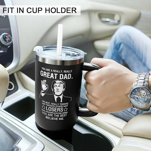 Zenbo 40 oz Tumbler with Handle and Straw Lid | Insulated Cup Reusable Stainless Steel Water Bottle Travel Mug Cupholder Friendly | Gifts for Women,men in Saudi Arabia