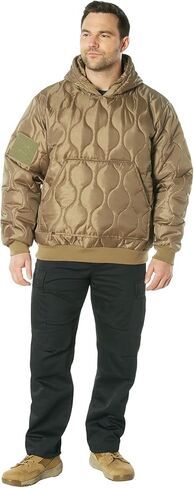Rothco 20784 Quilted Woobie Hooded Sweatshirt Color : Black,Size : L in Saudi Arabia