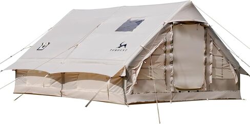 Inflatable Camping Tents Air Glamping Tents 4 Season Waterproof Easy Set up Cabin House Tent Blow up Tent for Family Camping in Saudi Arabia