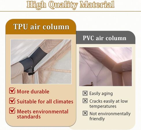 Inflatable Camping Tents Air Glamping Tents 4 Season Waterproof Easy Set up Cabin House Tent Blow up Tent for Family Camping in Saudi Arabia