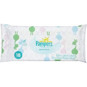 Pampers Stages Sensitive Wipes Convenience Pack, 36 wipes