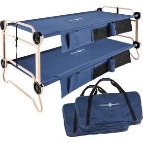 Disc-O-Bed Extra Large Outfitter - إصدار خاص، مع منظمين جانبيين، رمادي