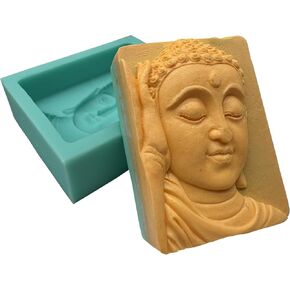 Maitreya Buddha Design Silicone Candle Mold Scented Soap Wax Mold 3D Silicone Mold for Aroma Gypsum Ceramic Resin Concrete Crafts Decorations… in Kuwait