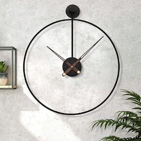 1st owned Modern Decorative Wall Clock, Non-Ticking Silent Battery Operated Metal Wall Clocks for Living Room, Bedroom, Dining Room, Office,12"