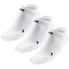 R-Gear CEP Compression Running Socks For Women, No Show, Heel Tab | Breathable, Maintain Blood Circulation | 3 Pack