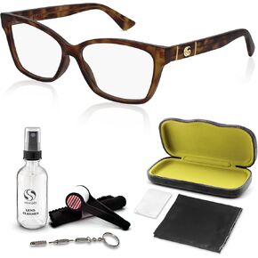 نظارة غوتشي GG0634O عين القطة مستطيلة الشكل + مجموعة مع مجموعة النظارات الفاخرة eSHADES