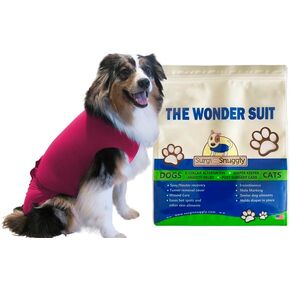 SurgiSnuggly Disposable Dog Diapers Female or Male Dogs, Great Cover for Female Dog Diapers for Heat Cycle and Better Than Dog Suspenders- Wrap Around Legs for Superior Fit XLL - Pink