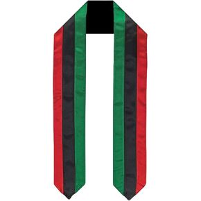 Pan African Flag Graduation Sash/Stole International Study Abroad Adult Unisex