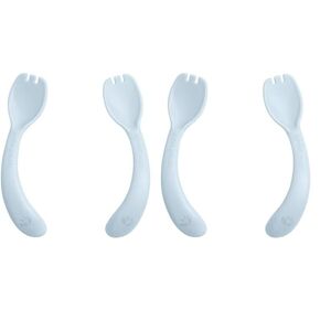 Green Sprouts® Sprout Ware® Handy Sporks, 9mo+, Plant-Plastic, Dishwasher Safe, Ergonomic, Tested for Hormones - Light Blueberry