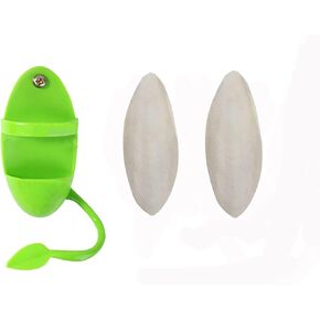 Cuttlefish Bone and Holder (1+2) Sets for Birds Treat Feeder Food Basket