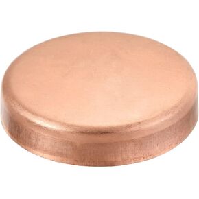 MECCANIXITY Copper End Cap Pipe Fitting Sweat Plug Connection 54mm(2.12") ID for Water Pipe Plumbing