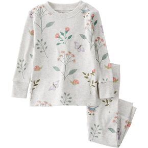 little planet by carter's Baby Girl's Organic Cotton 2-Piece Pjs, Pink Animal Print, 6 Months in Kuwait