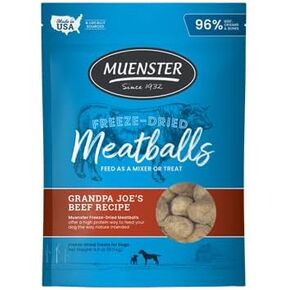 Muenster Freeze-Dried Limited Edition Pumpkin Spice Meatballs, Complete & Balanced Nutrition for Dogs, 4 oz Package…