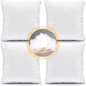 Fixwal 2pack Pillow Inserts, 26x26 Inches White Polyester Indoor Decorative Euro Pillow Inserts, Square Form Throw Pillow Stuffer for Bed Couch Car