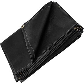 VEVOR 10 x 10 Ft Welding Blanket Black Fiberglass Blanket Portable Fiberglass Fire Retardant Blanket Welding Mat Welding Fireproof Thermal Resistant Insulation With Carry Bag