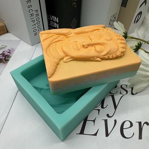 Maitreya Buddha Design Silicone Candle Mold Scented Soap Wax Mold 3D Silicone Mold for Aroma Gypsum Ceramic Resin Concrete Crafts Decorations… in Kuwait
