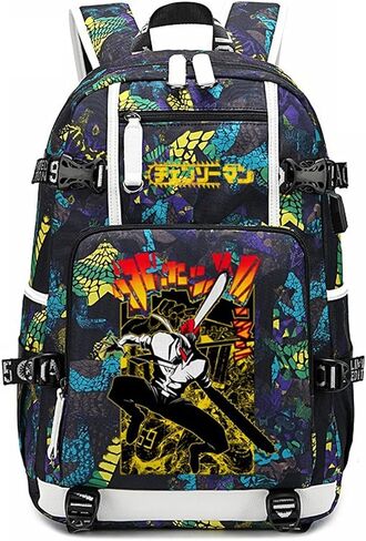 Anime Chainsaw Man Backpack Daypack Student Bag Bookbag School Bag Style C5 in Saudi Arabia