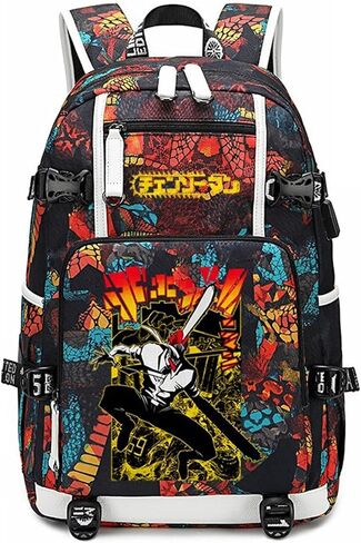 Anime Chainsaw Man Backpack Daypack Student Bag Bookbag School Bag Style C5 in Saudi Arabia