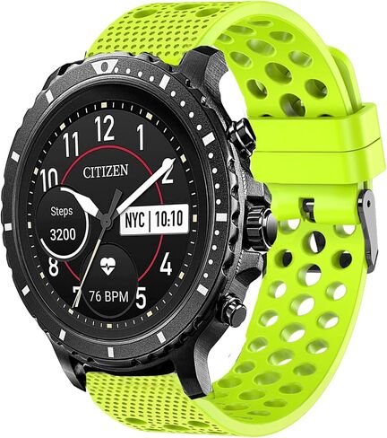 Compatible with Citizen CZ Bands, Silicone Replacement Wristbands Sport Strap with Metal BuckleCompatible for Citizen CZ Smartwatch in Saudi Arabia