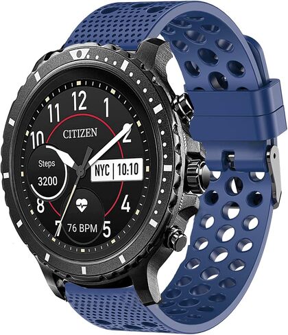 Compatible with Citizen CZ Bands, Silicone Replacement Wristbands Sport Strap with Metal BuckleCompatible for Citizen CZ Smartwatch in Saudi Arabia