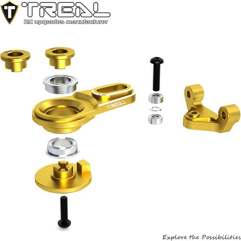 مجموعة توفير المؤازرة TREAL Losi Pro Moto MX، 25T/23T ألومنيوم 7075 ترقيات لدراجة نارية Losi 1/4 FXR (فضي) in Saudi Arabia