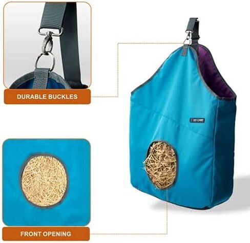حقيبة حمل القش SIMPLECARRY، حقيبة تغذية بطيئة للخيول، حقيبة حمل حصان ذات سعة كبيرة شديدة التحمل (Max Camo) in Kuwait