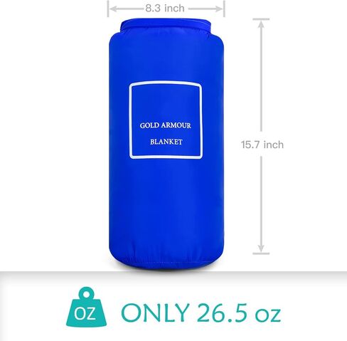 Gold Armour Camping Blanket - Puffy, Packable, Lightweight & Compact Insulated Camping Quilt for Outdoor - Backpacking, Beach, Stadium, Camp, Travel and Hiking Gear Essentials (Black) in Kuwait