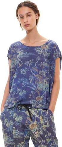 Gary Graham 422 Women's Scoop Neck Cocoon Top, Army Floral, XXL in Saudi Arabia