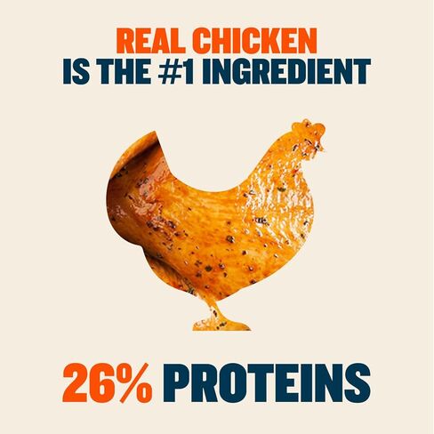 Bully Max Classic وصفة الدجاج الطازج والأرز والأسماك - طعام مغذٍ للجراء والكلاب مطبوخ ببطء، طعام صحي للكلاب كبير الحجم، طعام طبيعي للكلاب مع فيتامينات ومعادن ومغذيات مضافة، 12 رطلًا in Kuwait