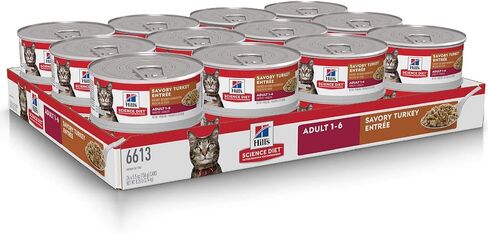 Hill's Science Diet Adult Wet Cat Food, Tender Ocean Fish Dinner, 5.5 oz. Cans, 24-Pack in Kuwait