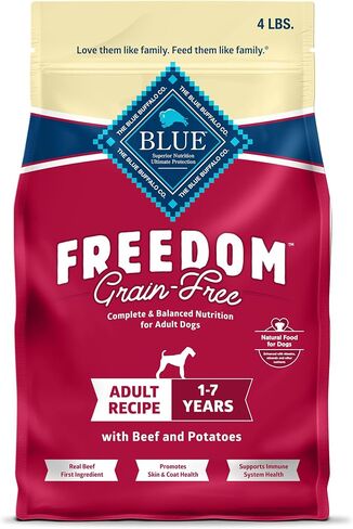 Blue Buffalo Freedom Grain Free Natural Adult Dry Dog Food, Chicken 4-lb in Saudi Arabia