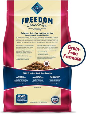 Blue Buffalo Freedom Grain Free Natural Adult Dry Dog Food, Chicken 4-lb in Saudi Arabia