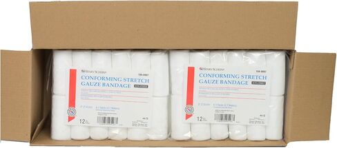 Conforming Stretch Gauze Bandage, 3" x 4.1 Yards, 1Pack, 8 ply, Non-Sterile (12) in Saudi Arabia