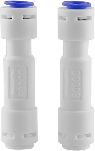 DGZZI 2PCS 1/4 "300CC مقيد التدفق مع اتصال سريع للتناضح العكسي RO in Saudi Arabia