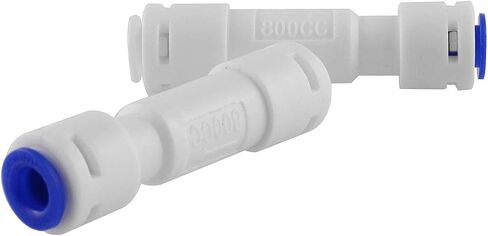 DGZZI 2PCS 1/4 "300CC مقيد التدفق مع اتصال سريع للتناضح العكسي RO in Saudi Arabia