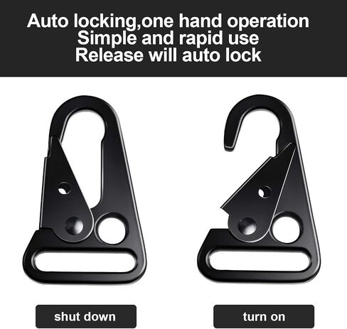 WILLBOND 12 Pieces Enlarged Mouth Clip Sling Clasp Olecranon Hook for Keychain Snap Hooks Outdoor Bag in Saudi Arabia