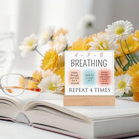 Maslow's Hierarchy of Needs Therapy Mental Health Gifts-Therapist Office Must Haves-Mental Health Acrylic Desk Plaque Sign with Wooden Stand,Office Decor in Kuwait