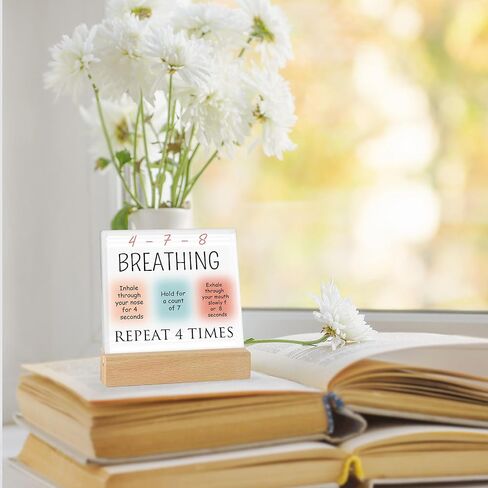 Maslow's Hierarchy of Needs Therapy Mental Health Gifts-Therapist Office Must Haves-Mental Health Acrylic Desk Plaque Sign with Wooden Stand,Office Decor in Kuwait