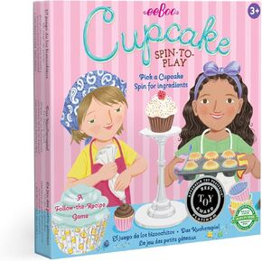 eeBoo Cupcake Spinner Game, Green