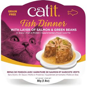 Catit Chicken Dinner with Salmon & Carrot – Hydrating and Healthy Wet Cat Food for Cats of All Ages