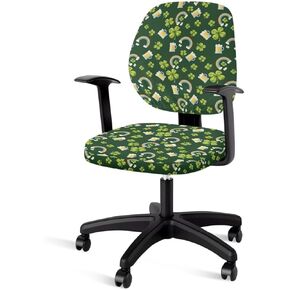 Floral Butterfly Purple Print Desk Chair Covers 2 Pcs Stretchable Office Chair Cover 1 Piece Backrest Cover 1 Piece Cushion Seat Cover Elastic Fabric Computer Chair Cover