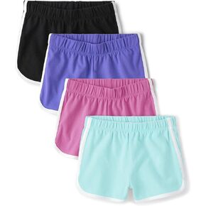 The Children's Place Baby Girls' Dolphin Shorts, Neon Multi Color 5-Pack, X-Large