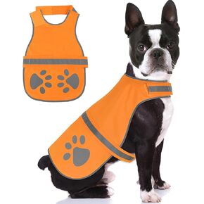 Candofly Reflective Dog Vest for Safety - High Visibility Fluorescent Pet Vest Lightweight Jacket Dog Clothes Reflective Dog Harness for Night Walking Hunting Camping (Neon Green, Medium)